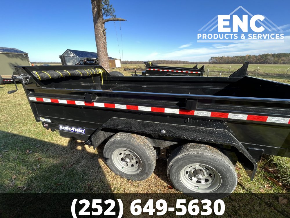 6x12 Sure-Trac Dump - 10K Dump Trailer- Telescopic Ram