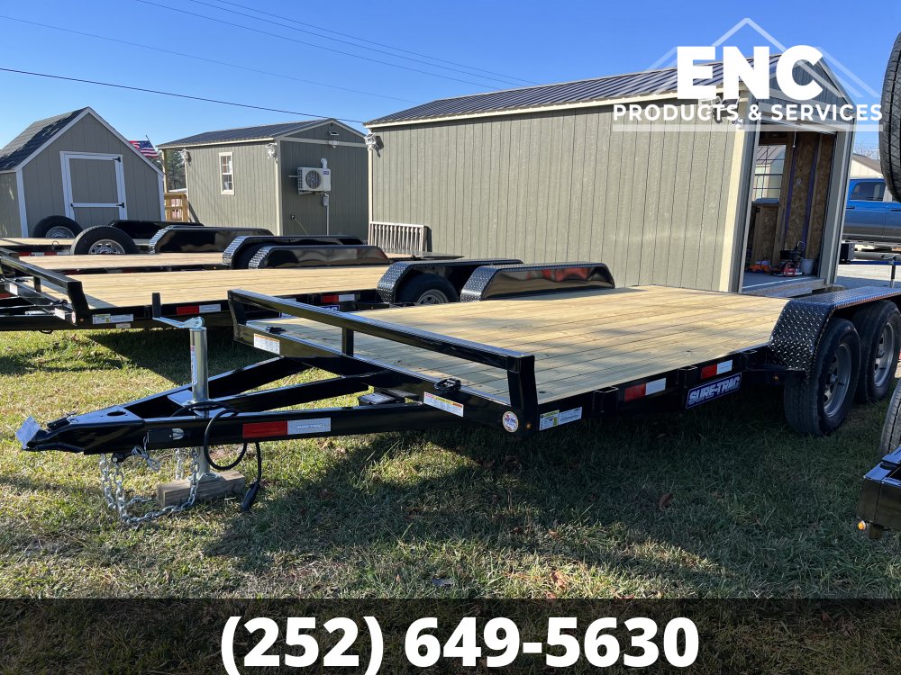 7x16 Sure-Trac Flatbed Car Hauler