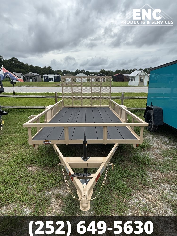 6.5x12 Covered Wagon Prospector Utility 3K Trailer with Cobra-Lined Deck