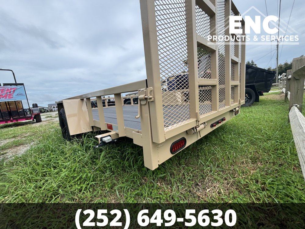 6.5x12 Covered Wagon Prospector Utility 3K Trailer with Cobra-Lined Deck