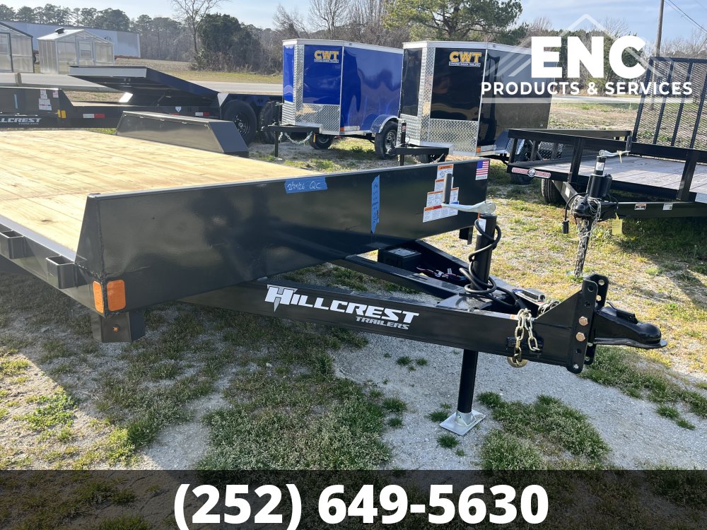 7x18 Hillcrest Flatbed Car Hauler