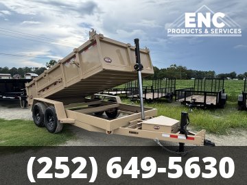 7x14 Covered Wagon Dump 14K Telescopic Ram Dump Trailer