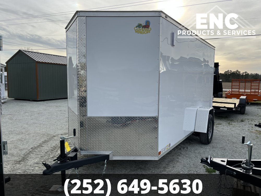 6x12 Covered Wagon Trailers Enclosed Cargo