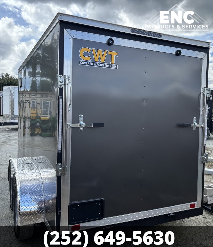 6x12 Covered Wagon Trailers Enclosed Cargo