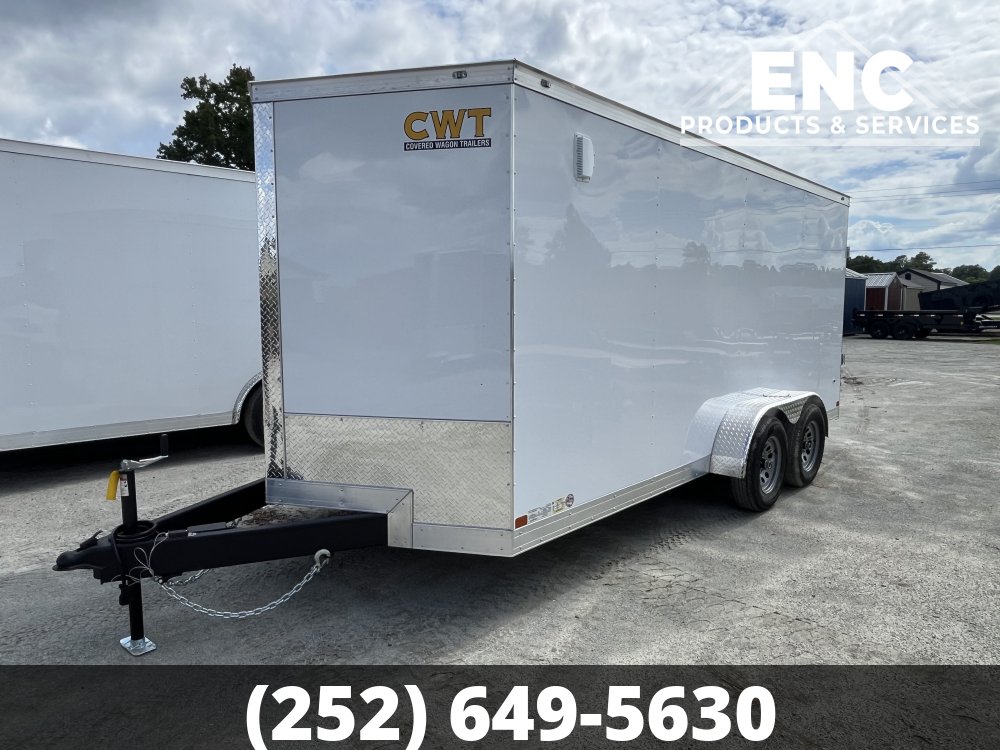 7x16 Covered Wagon Trailers Enclosed Cargo