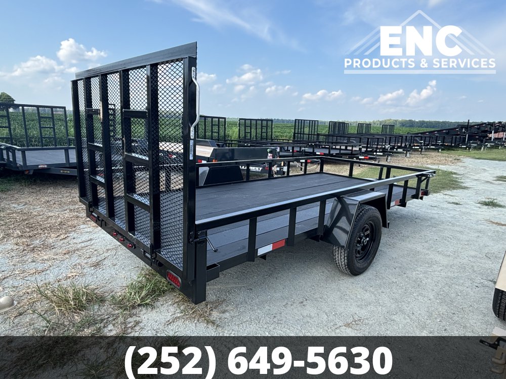 6.5x14 Covered Wagon Prospector Utility 3K Trailer with Cobra-Lined Deck