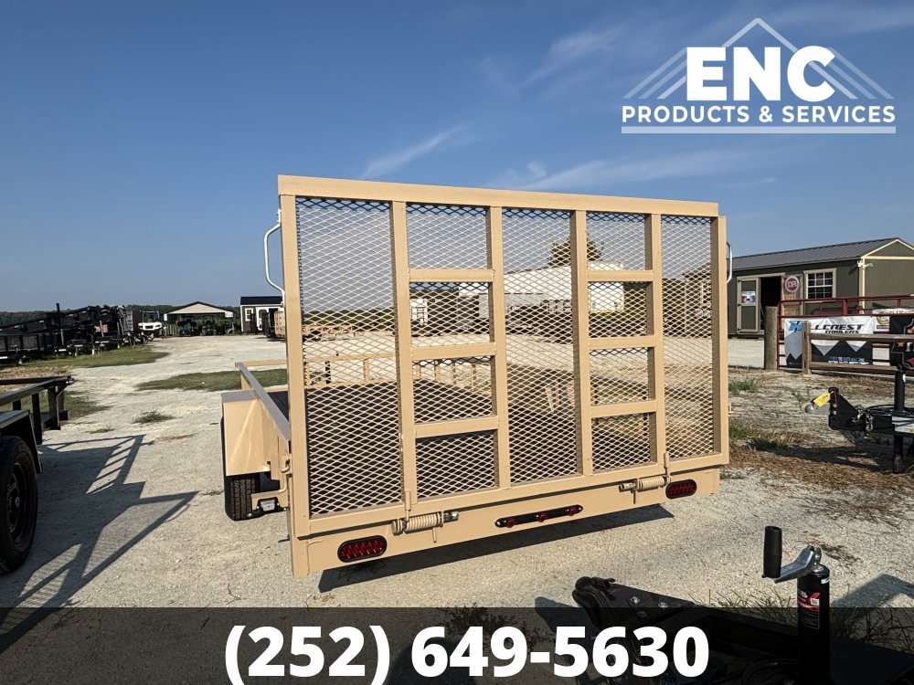 6.5x14 Covered Wagon Prospector Utility 3K Trailer with Cobra-Lined Deck