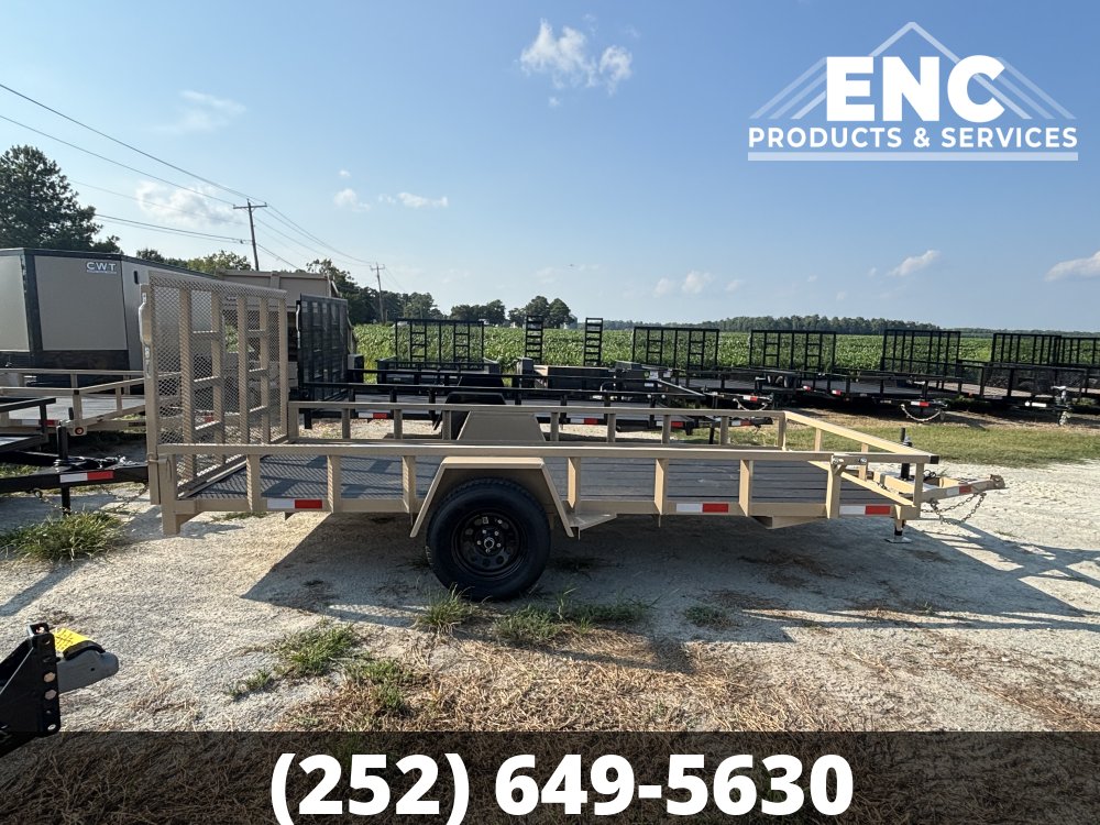 6.5x14 Covered Wagon Prospector Utility 3K Trailer with Cobra-Lined Deck