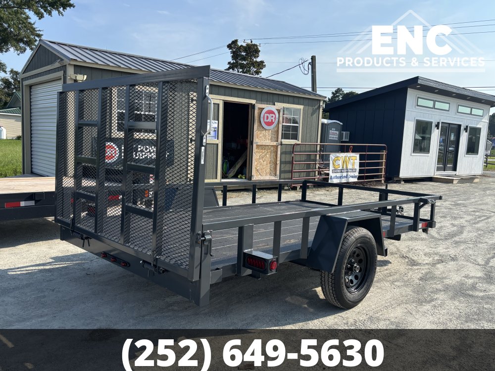 6.5x12 Covered Wagon Prospector Utility 3K Trailer with Cobra-Lined Deck