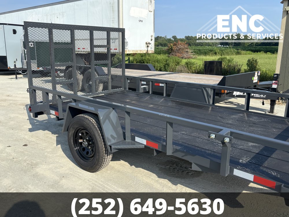 6.5x12 Covered Wagon Prospector Utility 3K Trailer with Cobra-Lined Deck