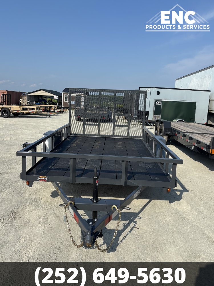6.5x12 Covered Wagon Prospector Utility 3K Trailer with Cobra-Lined Deck