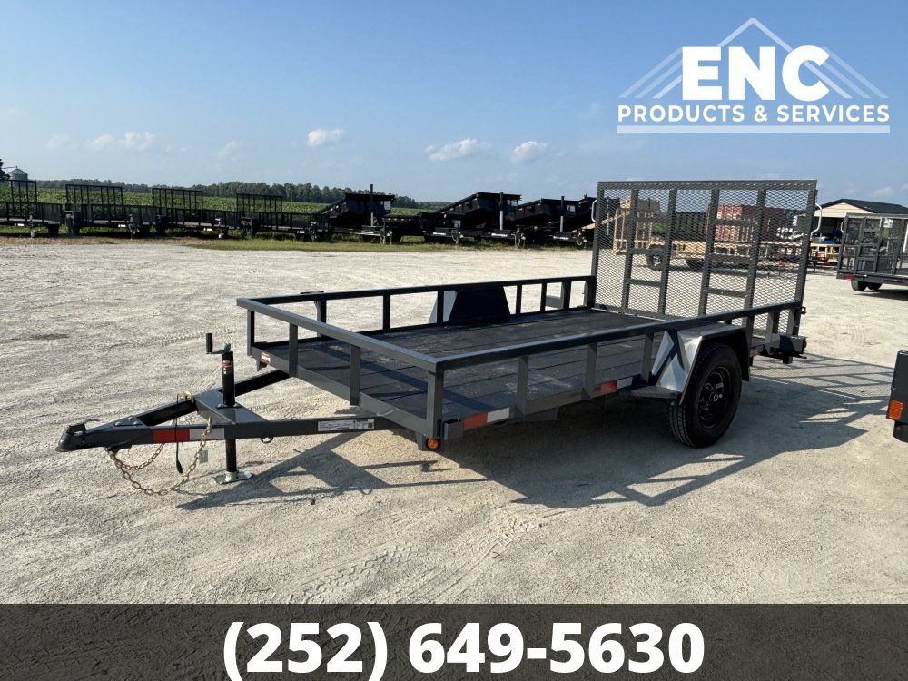 6.5x12 Covered Wagon Prospector Utility 3K Trailer with Cobra-Lined Deck