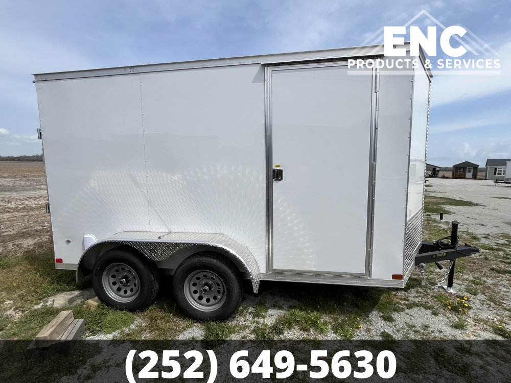 6x12 Covered Wagon Trailers Enclosed Cargo Tandem Axle