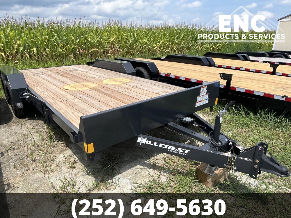 7x18 Hillcrest Flatbed Car Hauler
