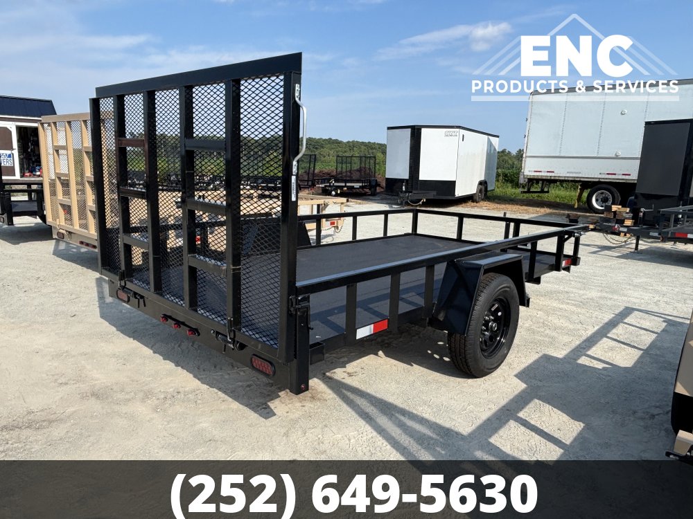6.5x12 Covered Wagon Prospector Utility 3K Trailer with Cobra-Lined Deck