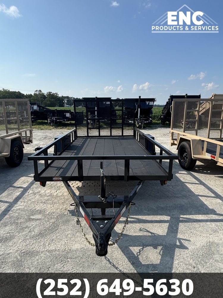 6.5x12 Covered Wagon Prospector Utility 3K Trailer with Cobra-Lined Deck