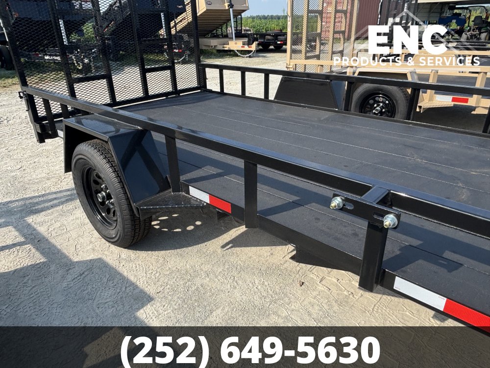 6.5x12 Covered Wagon Prospector Utility 3K Trailer with Cobra-Lined Deck