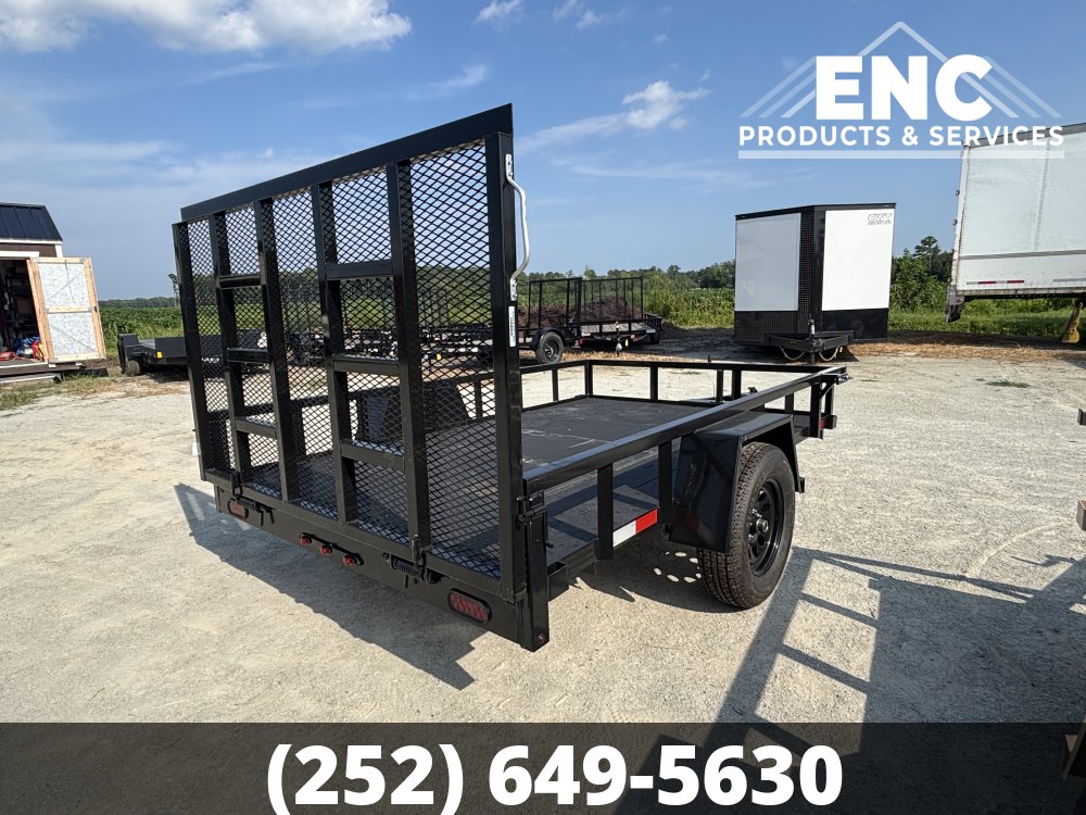 6.5x10 Covered Wagon Utility 3K Trailer with Cobra-Lined Deck