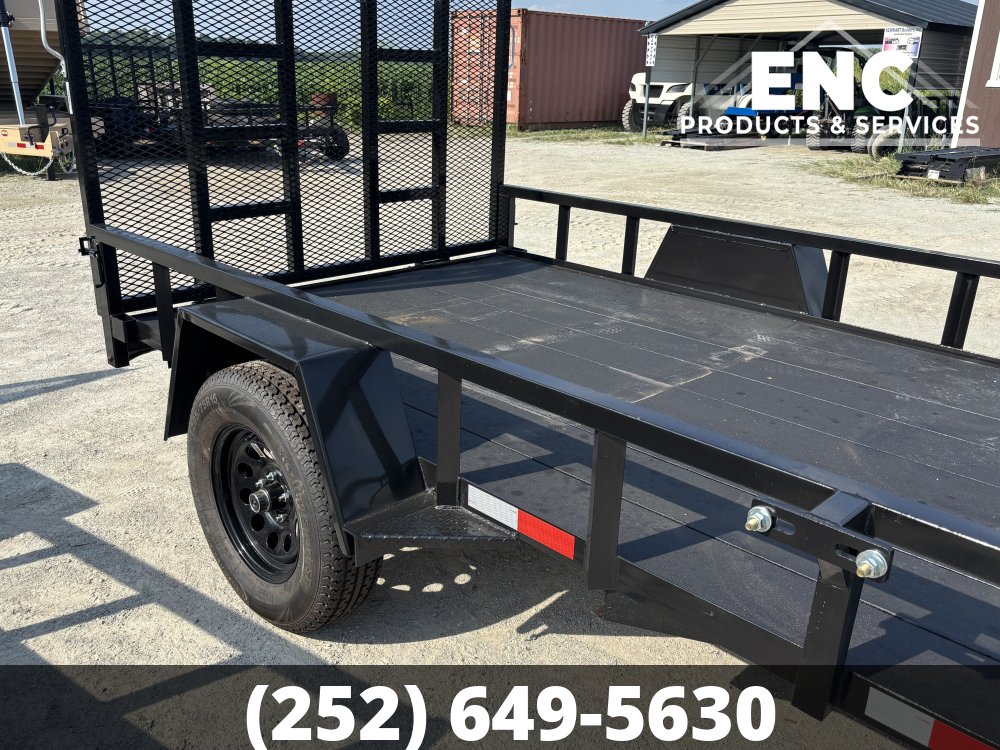 6.5x10 Covered Wagon Utility 3K Trailer with Cobra-Lined Deck