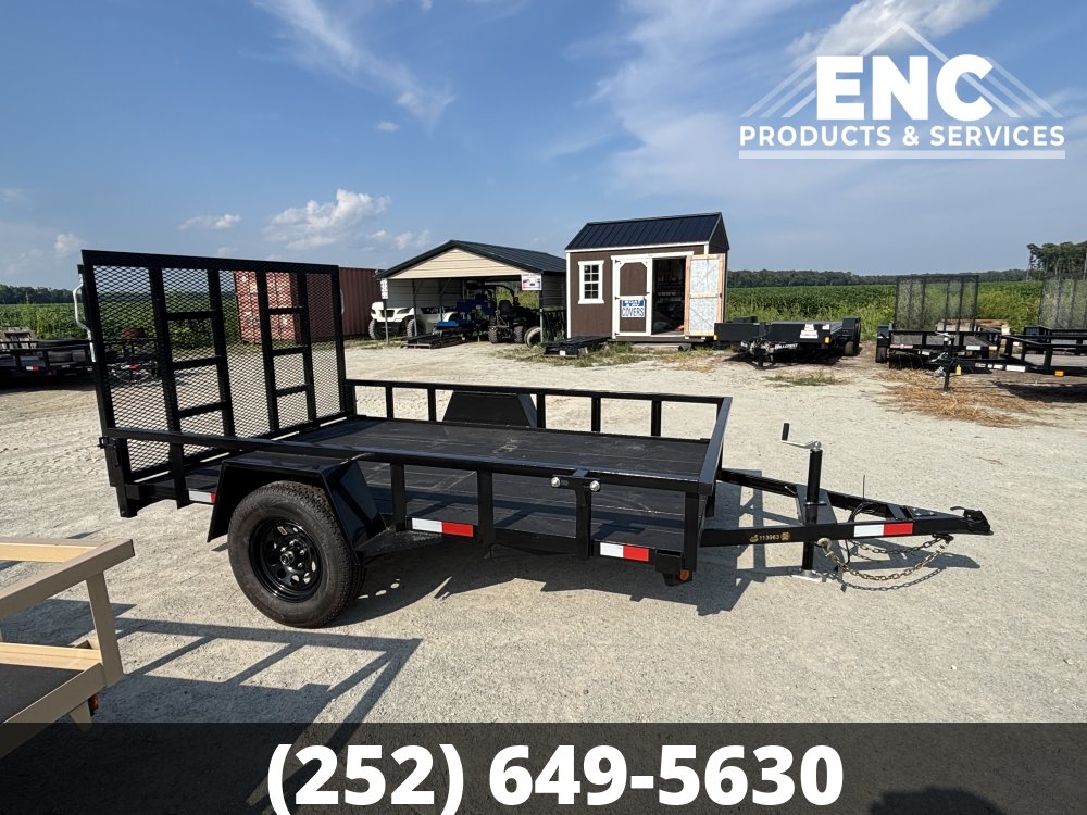 6.5x10 Covered Wagon Utility 3K Trailer with Cobra-Lined Deck