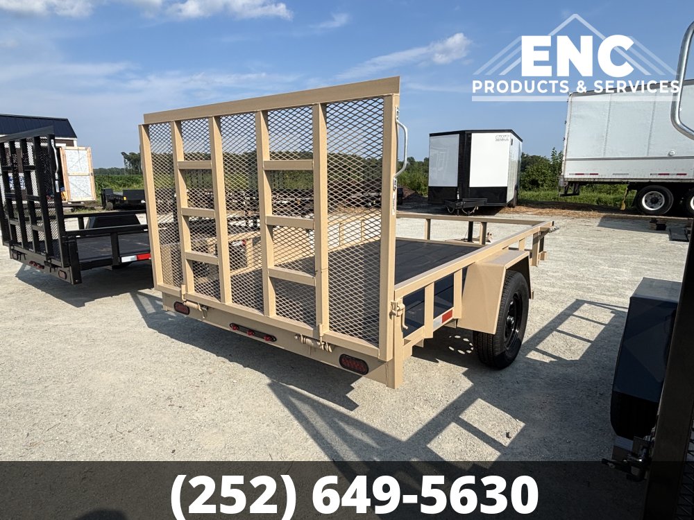 6.5x10 Covered Wagon Utility 3K Trailer with Cobra-Lined Deck