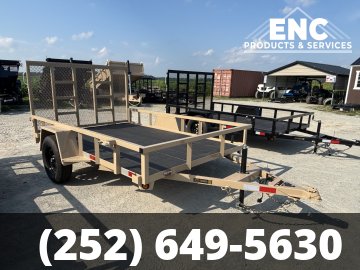 6.5x10 Covered Wagon Utility 3K Trailer with Cobra-Lined Deck