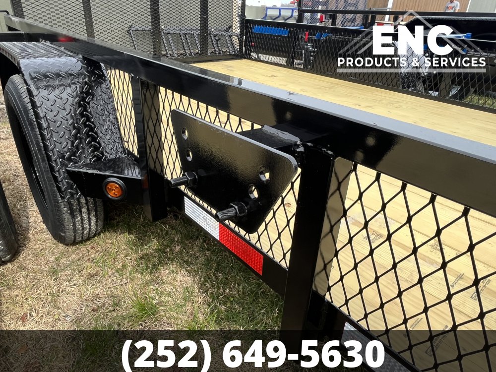 6x10 Nolan Manufacturing Utility /Landscape Trailer with 12" Mesh Sides