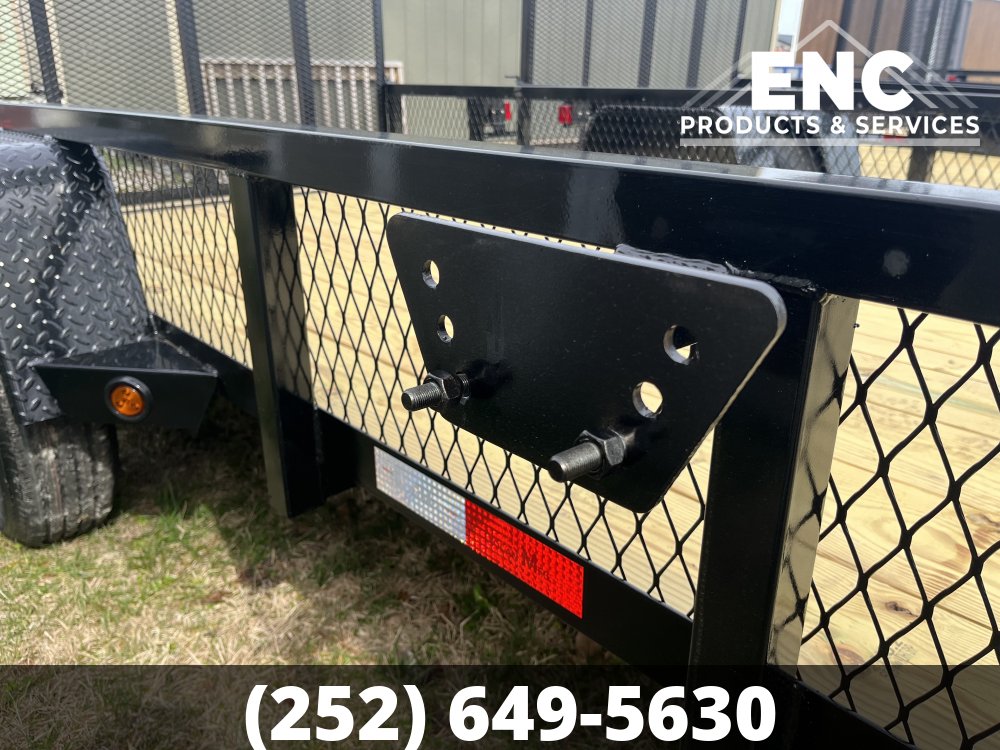 6x12 Nolan Manufacturing Utility/Landscape Trailer with 12" Mesh Sides