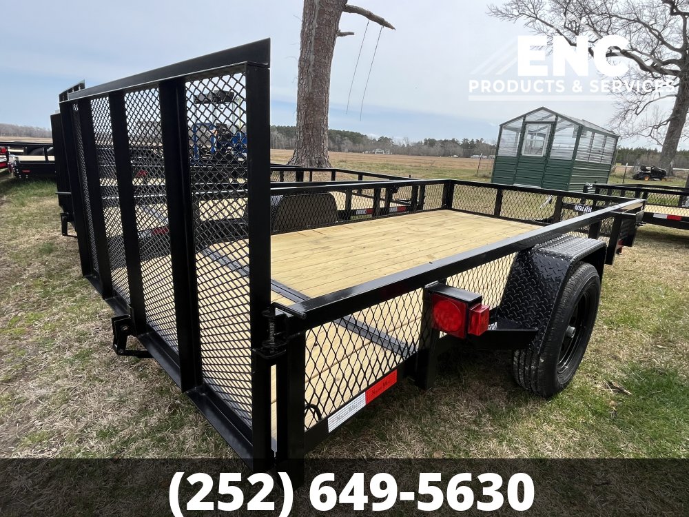 6x12 Nolan Manufacturing Utility/Landscape Trailer with 12" Mesh Sides