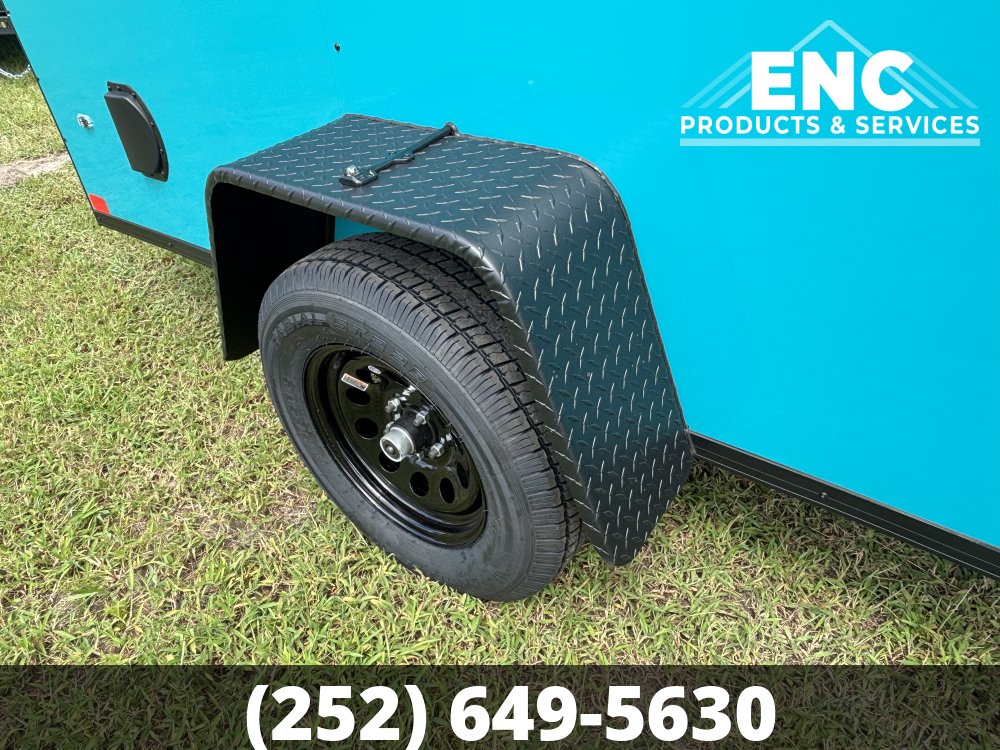 6x12 Covered Wagon Enclosed Cargo Blackout Package Cargo Trailer