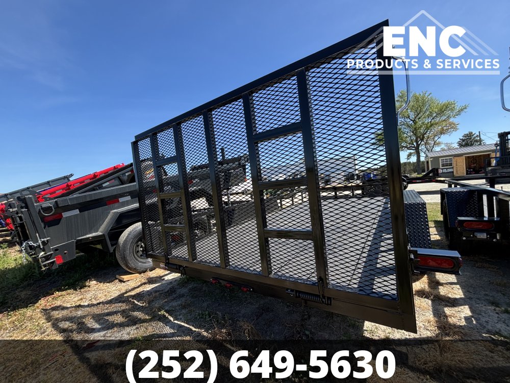 7x16 Prospector Trailers Utility 7K Tandem Axle Trailer with Cobra-Lined Deck