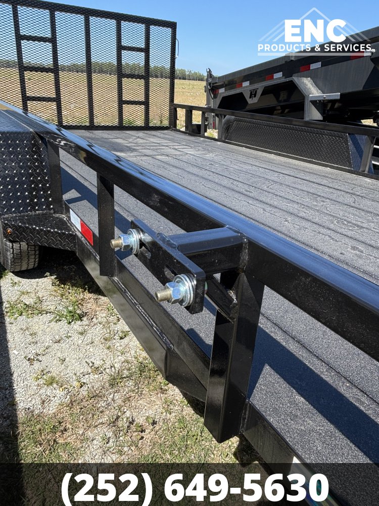 7x16 Prospector Trailers Utility 7K Tandem Axle Trailer with Cobra-Lined Deck