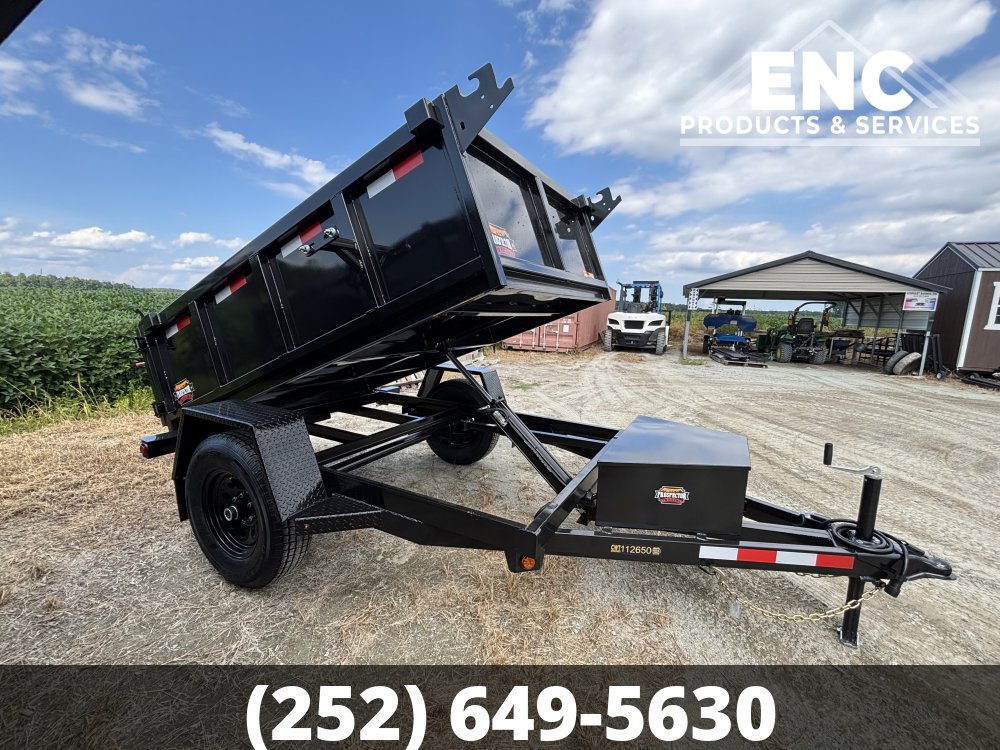 5x8 Covered Wagon Dump 6K GVWR Hydraulic Dump Trailer