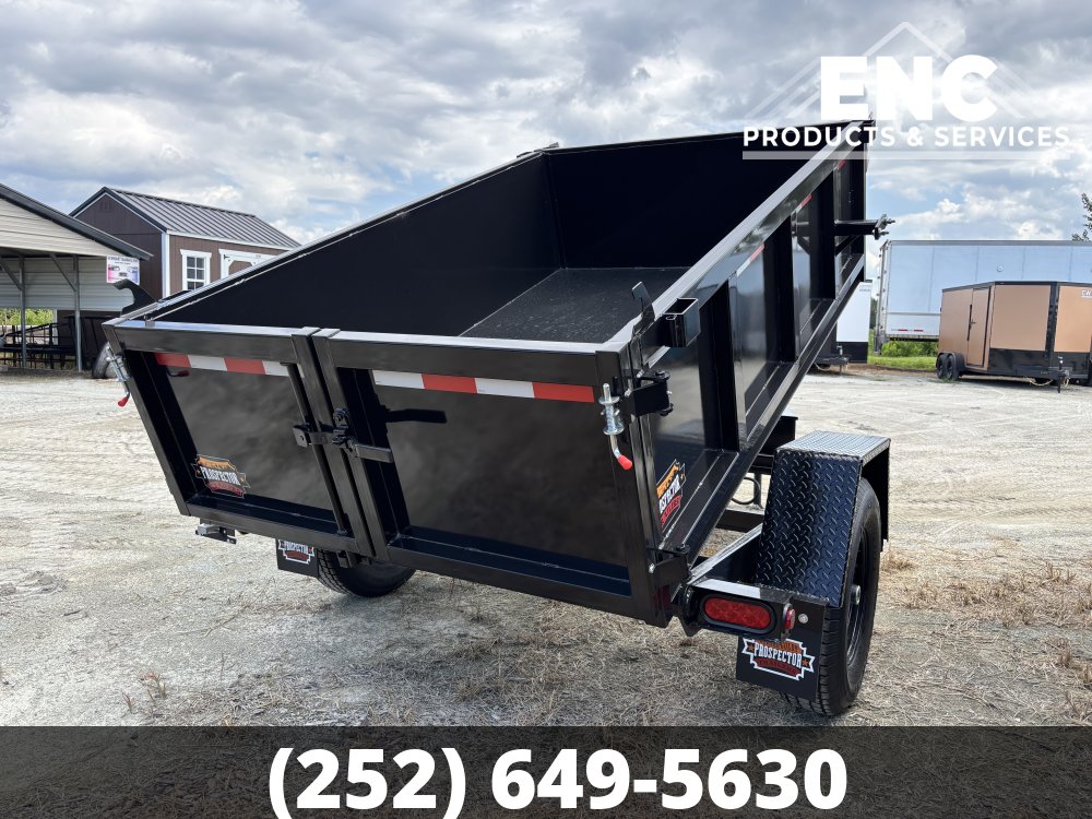 5x8 Covered Wagon Dump 6K GVWR Hydraulic Dump Trailer