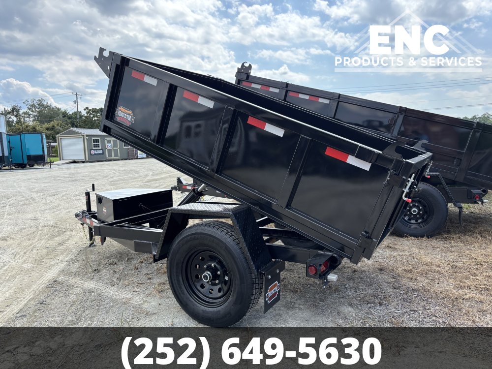 5x8 Covered Wagon Dump 6K GVWR Hydraulic Dump Trailer