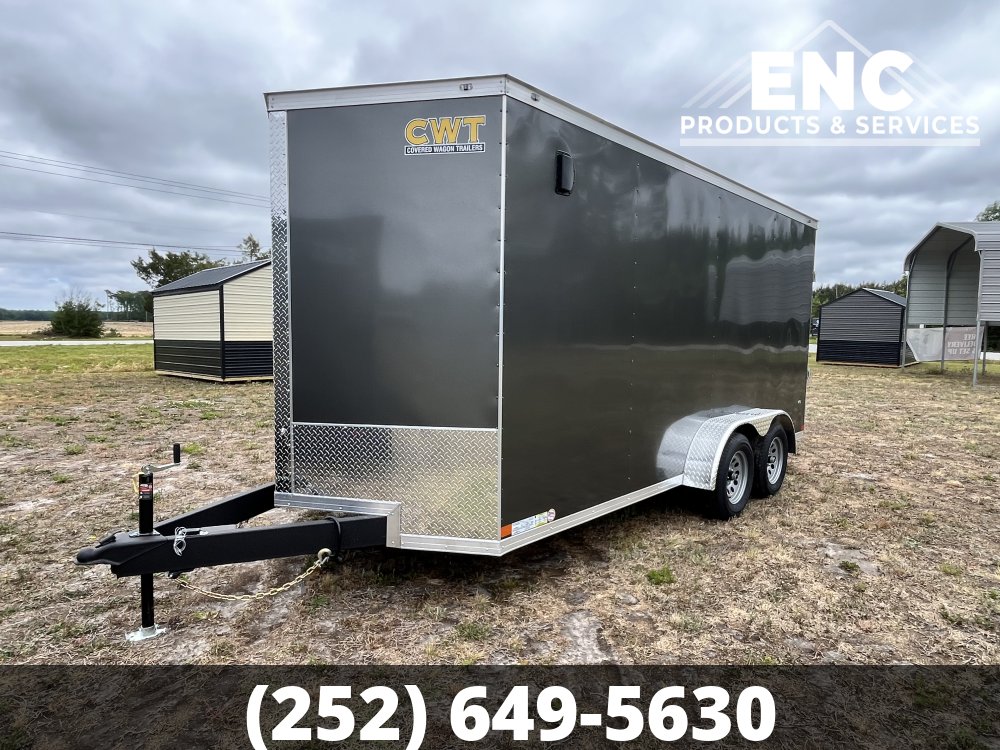 7x16 Covered Wagon Enclosed Cargo