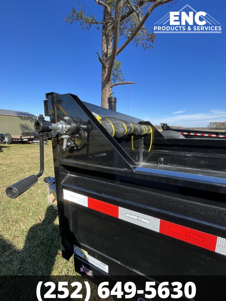 6x12 Sure-Trac Dump - 10K Dump Trailer- Telescopic Ram