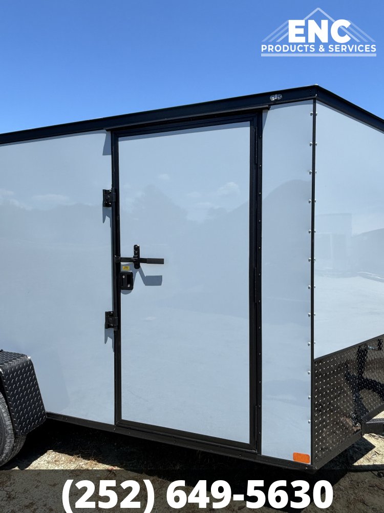 6x12 Covered Wagon Enclosed Cargo Blackout Package Cargo Trailer