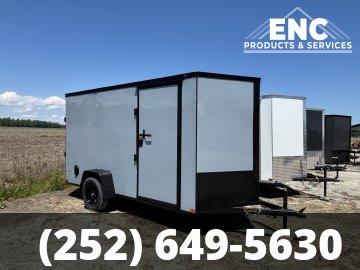 6x12 Covered Wagon Enclosed Cargo Blackout Package Cargo Trailer