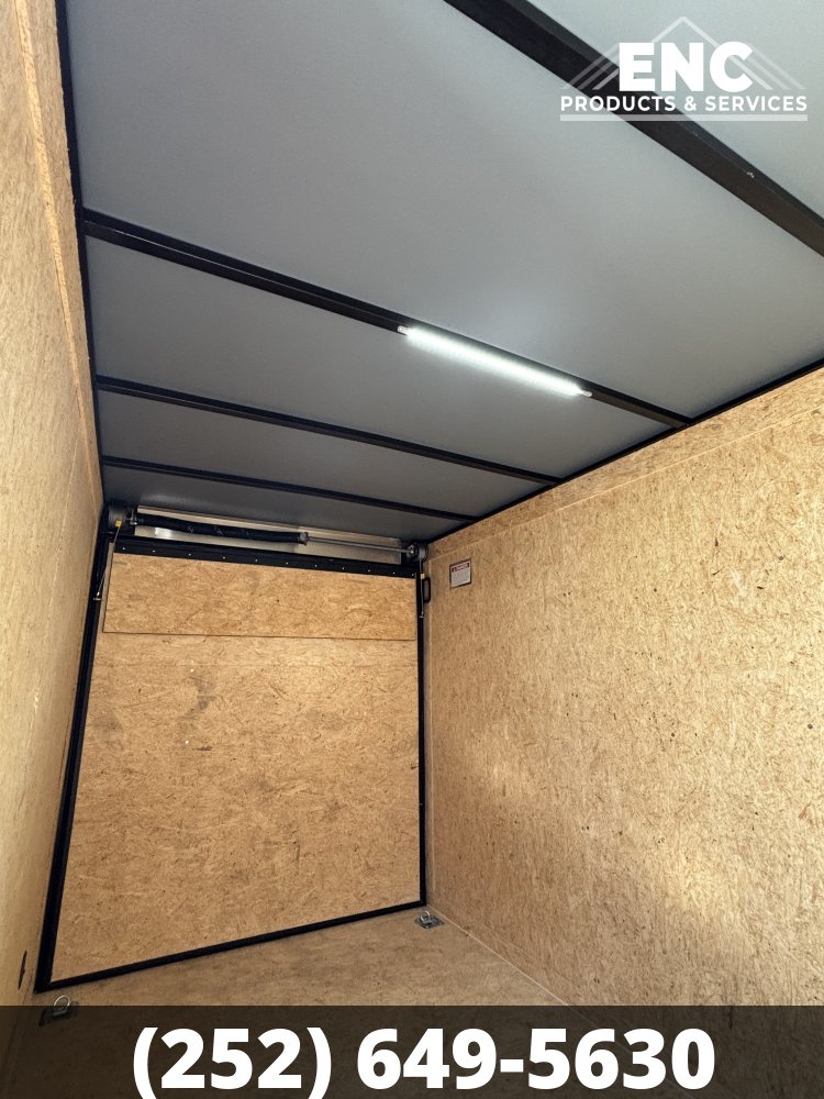 6x12 Covered Wagon Enclosed Cargo Blackout Package Cargo Trailer