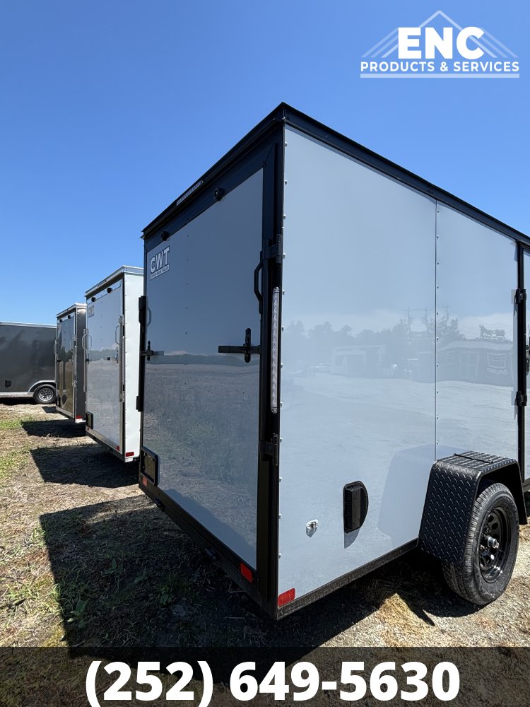 6x12 Covered Wagon Enclosed Cargo Blackout Package Cargo Trailer