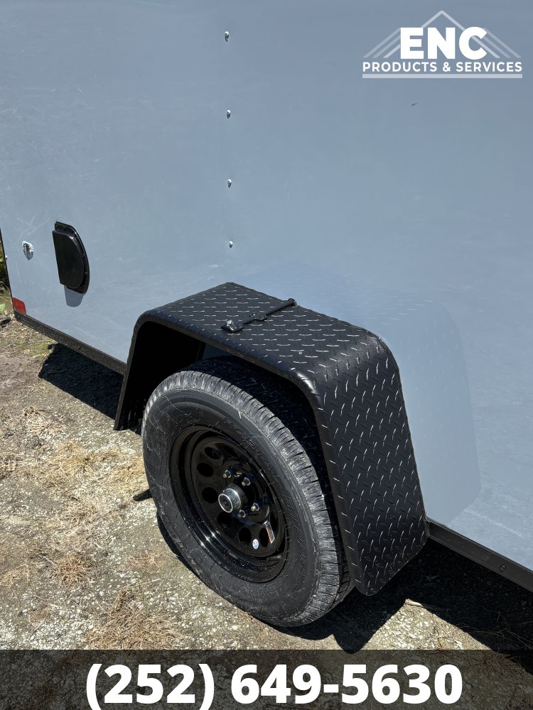6x12 Covered Wagon Enclosed Cargo Blackout Package Cargo Trailer