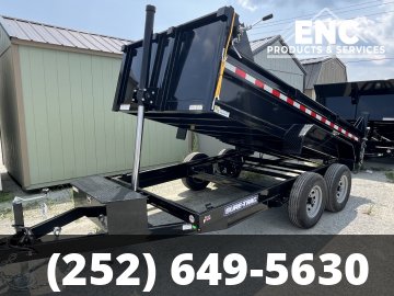 6x12 Sure-Trac Dump - 10K Dump Trailer- Telescopic Ram