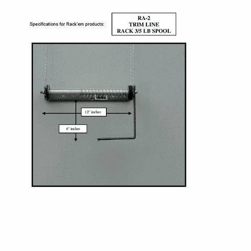 Open Trailer Trim Line Rack (3/5 lb. Spool)