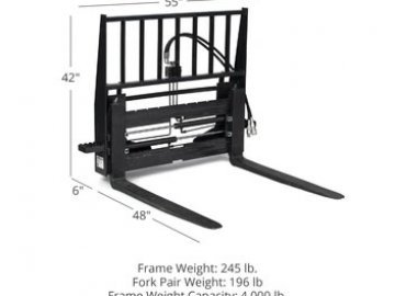 Pallet Forks 48" 4K Titan Hydraulic