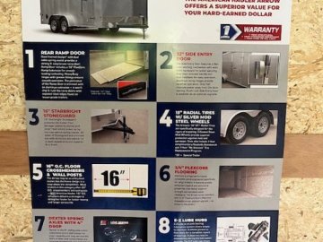 2025 American Hauler AR714T2-D Cargo / Enclosed Trailer