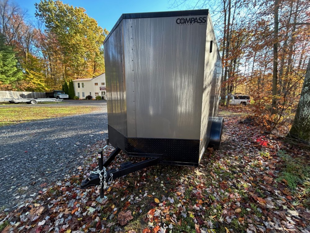 2026 Compass 7 x 12 Indigo DLX Flat Top V-Nose 7K Cargo / Enclosed Trailer