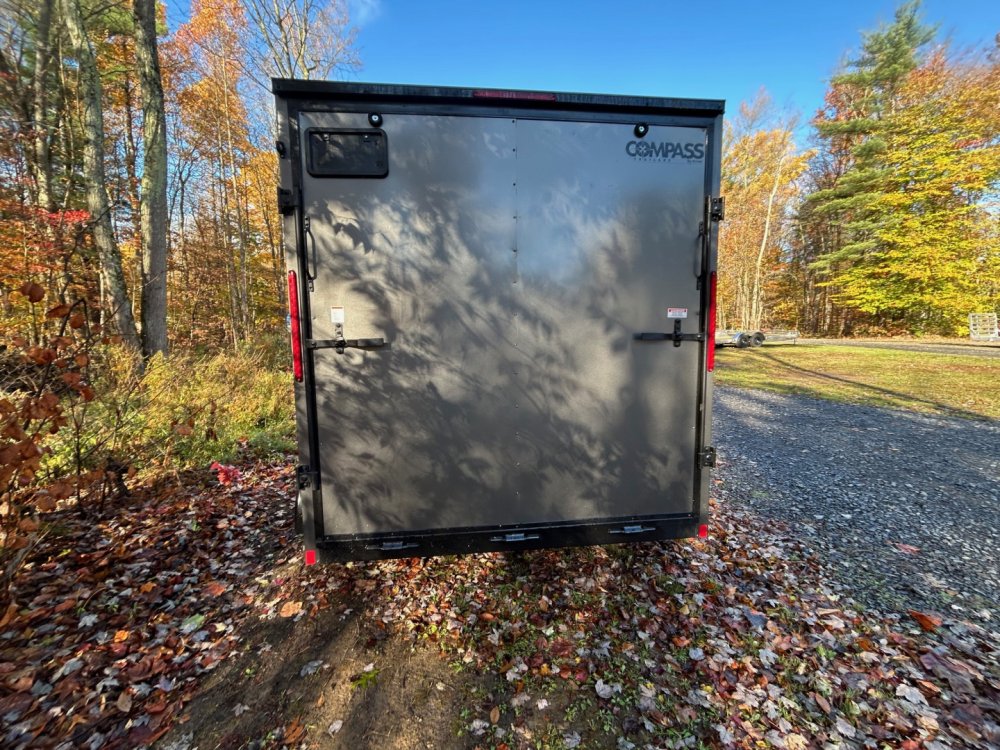 2026 Compass 7 x 12 Indigo DLX Flat Top V-Nose 7K Cargo / Enclosed Trailer