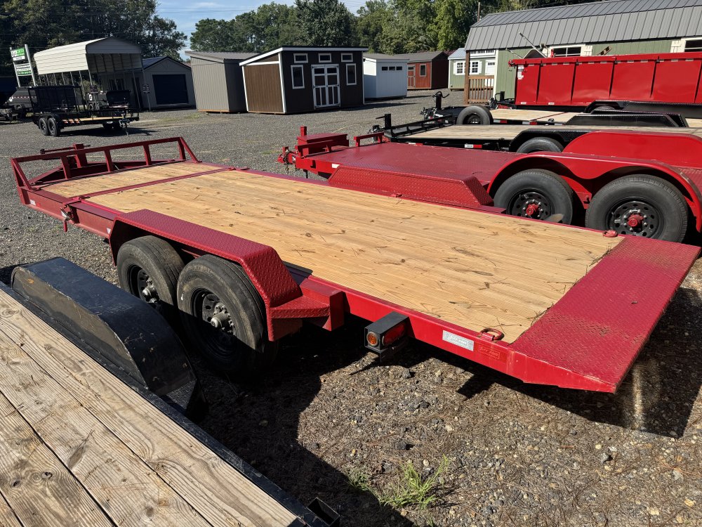 7'x20' Tuff Dawg Flatbed Car Hauler