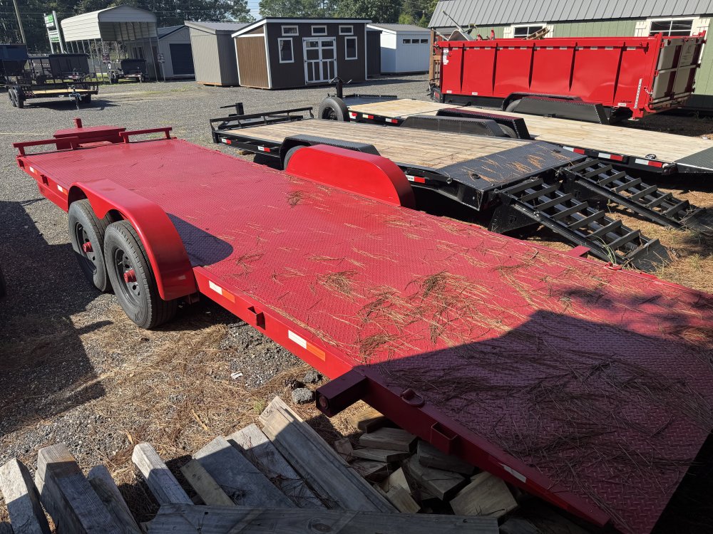 7'x24' BAGGETTS RETAIL TRAILER SALES Flatbed Car Hauler